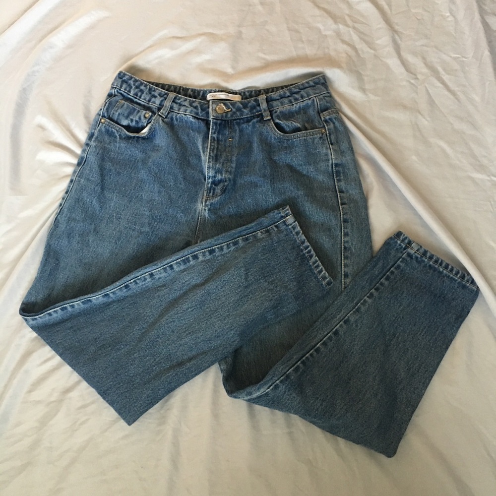 Zara High Waisted Mom Jeans
